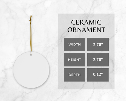 Christian Ornament, God Says I Am Personalized Ornament, Bible Verse Ornament, Faith Gift, Christian Christmas Ornament, Religious Gift for Women, Ceramic Ornament