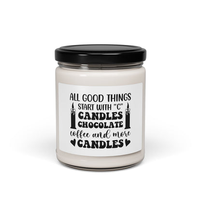 All Good Things Scented Soy Candle - Chocolate & Coffee Aroma, 9oz
