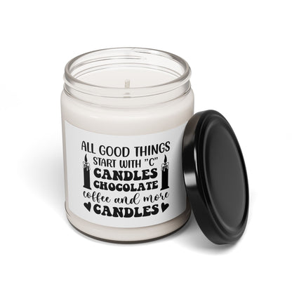 All Good Things Scented Soy Candle - Chocolate & Coffee Aroma, 9oz