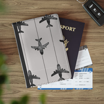 Airplane Travel Passport Cover - Stylish Travel Accessory for Adventurers