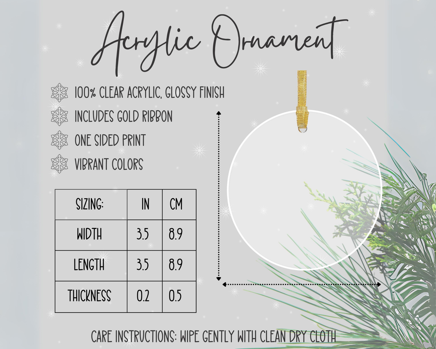 Personalized Baby Announcement Ornament – Christmas Pregnancy Reveal 2026, Baby’s First Christmas Gift, Coming Soon Ornament