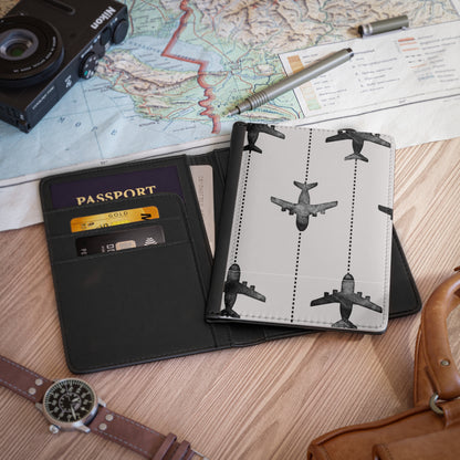Airplane Travel Passport Cover - Stylish Travel Accessory for Adventurers