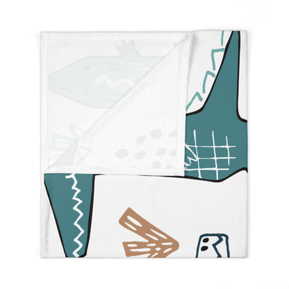 Dinosaur-Themed Baby Swaddle Blanket | Soft & Playful Infant Wrap